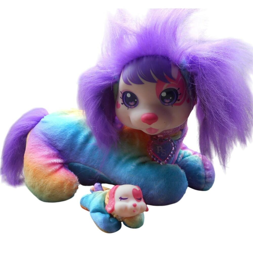 Puppy Surprise Cherry Dog w/1 Baby Plush Rainbow Just Play 2023